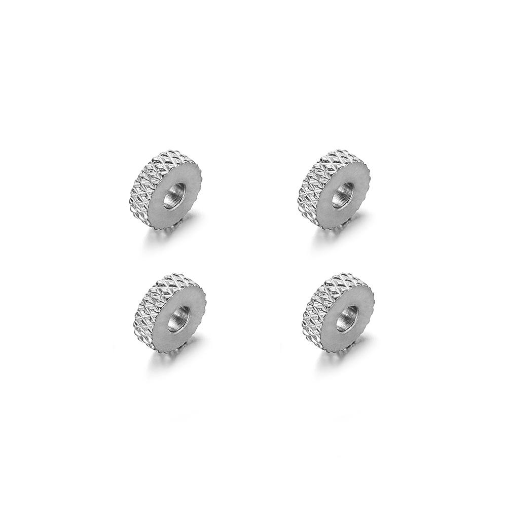 

20Pcs 6mm Stainless Steel Gold Plated Texture Flat Spacer Beads for DIY Jewelry Making Necklace Findings Bracelet Supplies