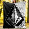 V-VOLCOM LOGO3 printed throw blanket—lightweight,soft,warm;versatile blanket for all seasons—perfect as &air-conditioning throw,nap blanket