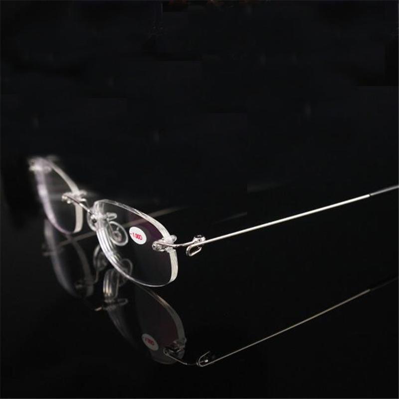 Rimless Alloy Metal Frame Myopia Glass Ultralight Boxed Shortsighted Myopia Eyewear Female Male -1.0 -1.5 -2 -2.5 -3 -3.5 -4.0