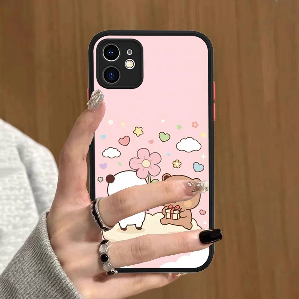 BuBu And DuDu Phone Case For IPhone 11 12 13 14 15 16 Pro Plus X XS MAX Matte Bumper Shockproof Cover