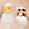 Shower Toys - Cute Duckling & Penguin Egg Toys with Water Spray for Bath Time Fun,Playful Design|Soft Plastic Toy, Shower Gifts