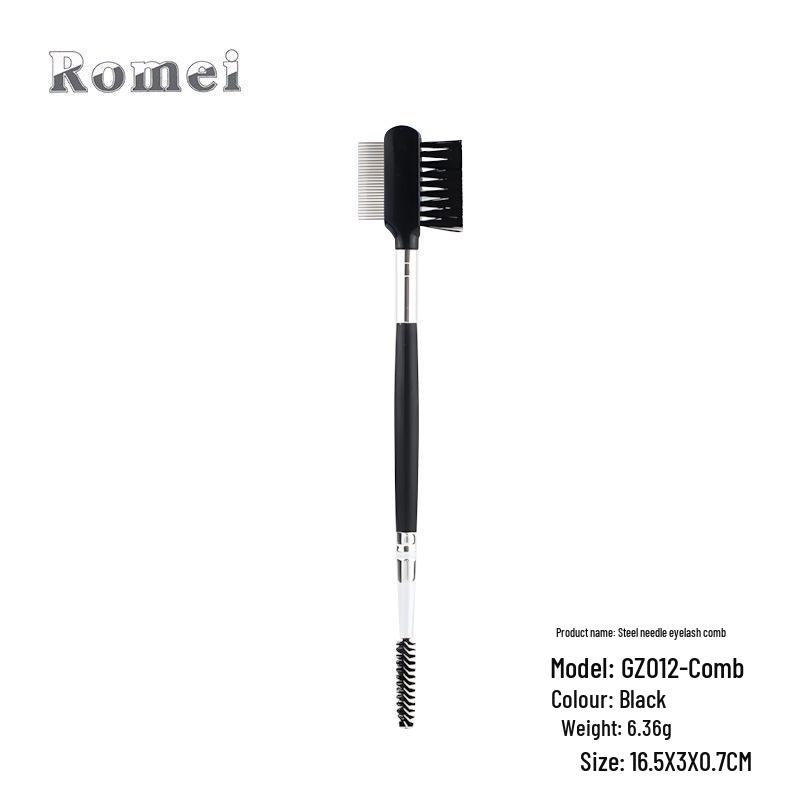 

Расческа для ресниц и кисть для бровей Romei с прямым держателем: Иглы из нержавеющей стали, 3 длины, Скажите «прощай» сосудистым звездочкам