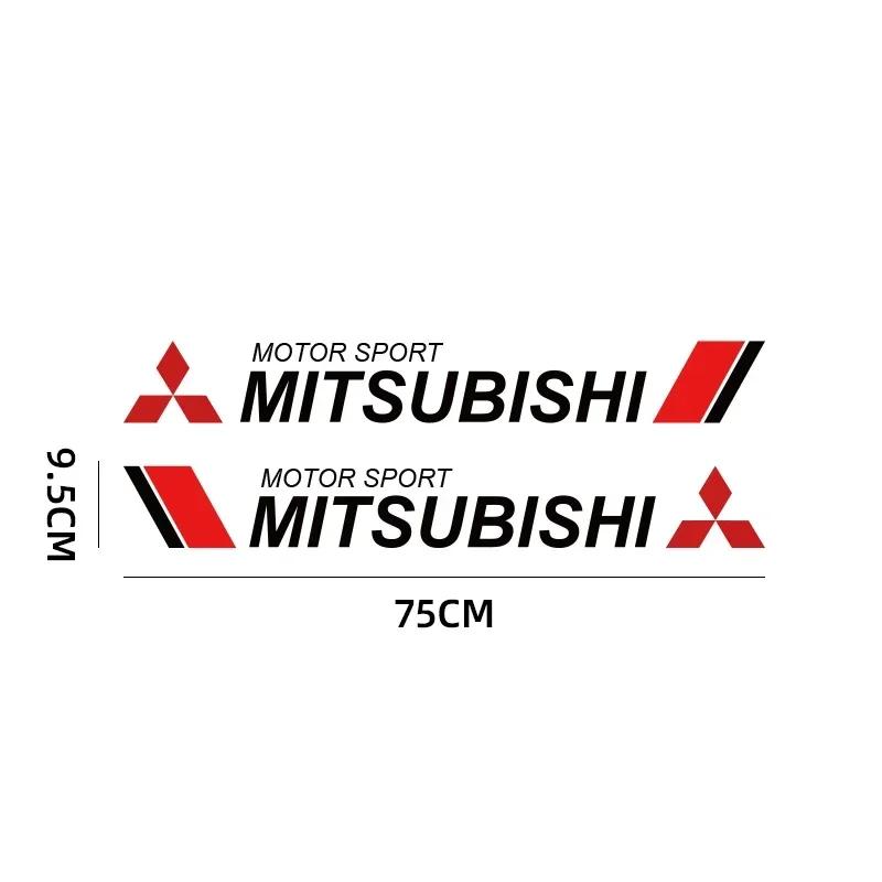2 pezzi Adesivi decorativi per carrozzeria auto Decalcomanie antigraffio per portiere auto Per Mitsubishi outlander lancer EX Asx pajero Sport l200