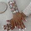 Ingemark 12Pcs/Set Punk Starfish Scallop Open Cuff Bangles Adjustable Rings for Women Boho  Armband Bracelets Summer Jewelry Set