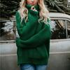 2026 Autumn/Winter Women's Thick Yarn High Neck Long Sleeve Knit Pullover Sweater