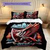 3pcs Liverpool FC Duvet Cover Set, Home Printed Bedding Set, Breathable and Cozy Bedclothes Suitable For Festival Decor
