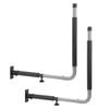 Foldable and Telescopic Car Roof Box Wall-Mounted Rack, 50kg Load Capacity, with Storage Hooks and Hanger for Kayaks, Canoes, and Surfboards