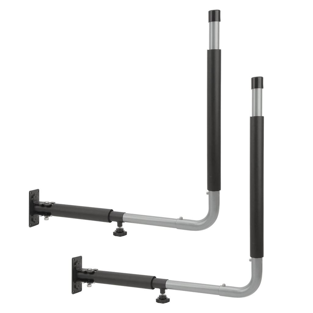 Foldable and Telescopic Car Roof Box Wall-Mounted Rack, 50kg Load Capacity, with Storage Hooks and Hanger for Kayaks, Canoes, and Surfboards