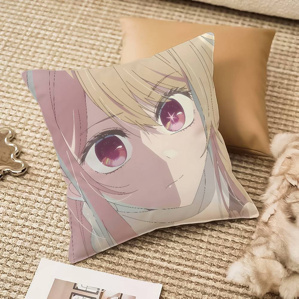 Oshi No Ko Ruby Pillow Case Anti-dustmite Invisible Zipper Sofa Bed