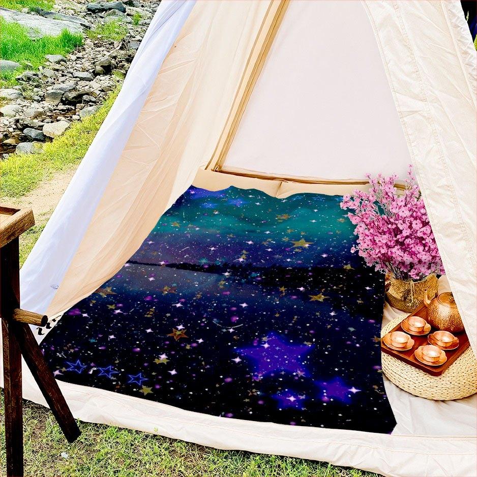 Coperta Cielo Notturno Celeste Coperta in Flanella Reversibile per Osservatori Stellari Comfort per Tutte le Stagioni Sogni Cosmici Regalo