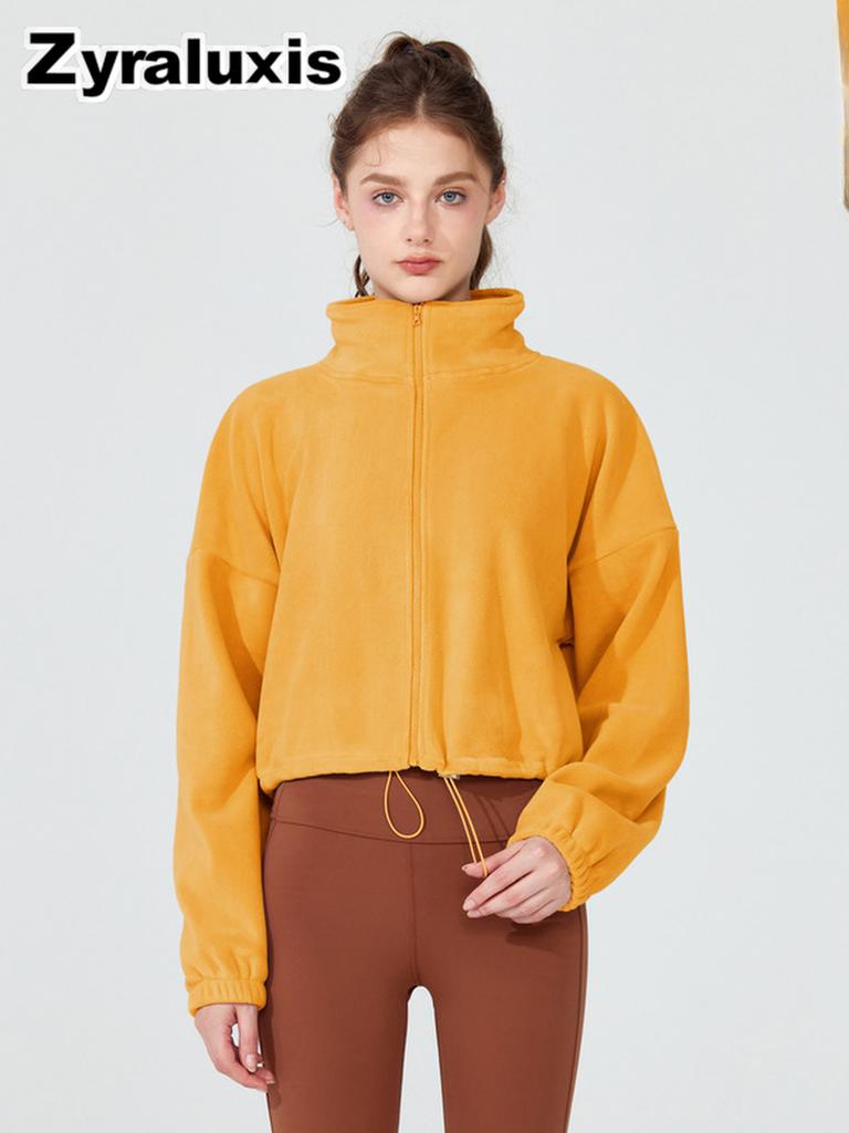 Women's Sherpa Fleece Hoodie with Warm Lining and Drawstring Hood for Fall Winter Daily Wear