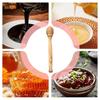 Natural Wood Wooden Honey Dipper Handmade Wooden Honey Stirrer Honey Stirrer Spoon  For Jars