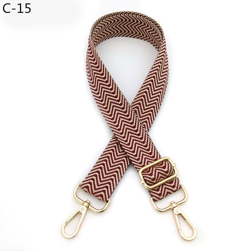 New Arrow Solid Color Bag Shoulder Strap Accessories One Shoulder Oblique Span Adjustable Replacement School Bag Wave Strap