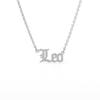 Collana con Ciondolo Zodiacale in Acciaio Inossidabile Dodici Costellazioni