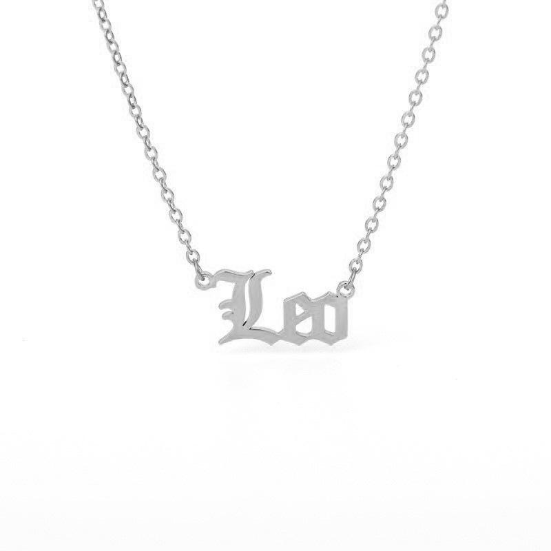 Collana con Ciondolo Zodiacale in Acciaio Inossidabile Dodici Costellazioni