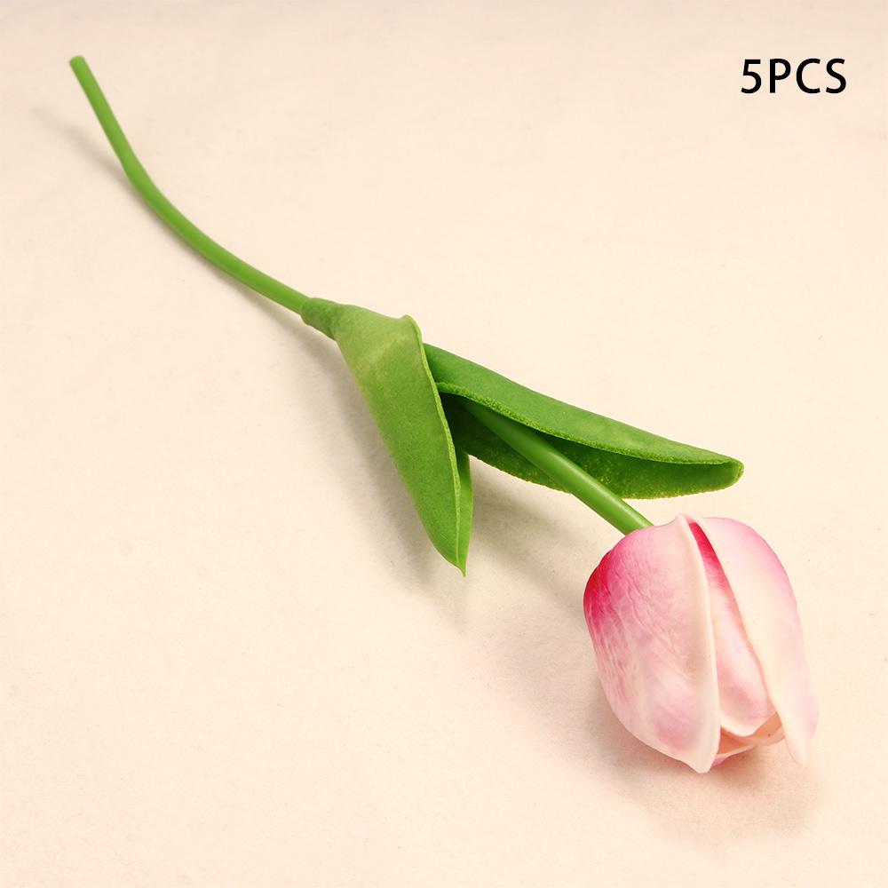 DIY Real Touch Garland Bridal Bouquet Wedding Room Fake Flowers Tulip Artificial Plant Tulipanes