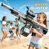 Pistola de Água Elétrica MK9 com Bico de Arma Realista Chama Brinquedo Totalmente Automática Jogo de Tiro de Verão na Praia ao Ar Livre para Crianças