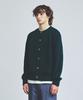 Knitted Shaggy Dog 100% Wool Round Cardigan Dark Green