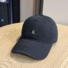 Fashion Hat High Quality Cotton Washed New Simple H Letter Embroidered Baseball Cap Men's and Women's Casual Versatile Soft Top Cap