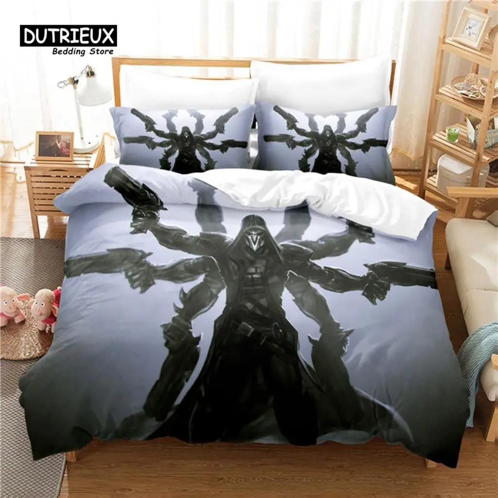 Cartoon Girl Bedding Set, Girls Duvet Cover Set, 3d Bedding, Digital Printing Queen Size Bedding Set, Fashion Design