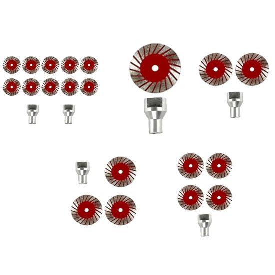 1/2/3/4/10Pcs Saw Blades Set with Shaft Screw 40mm Multi-Functional Professional Precision Granite Marble Stone Cutting Grinder Blade Replacement