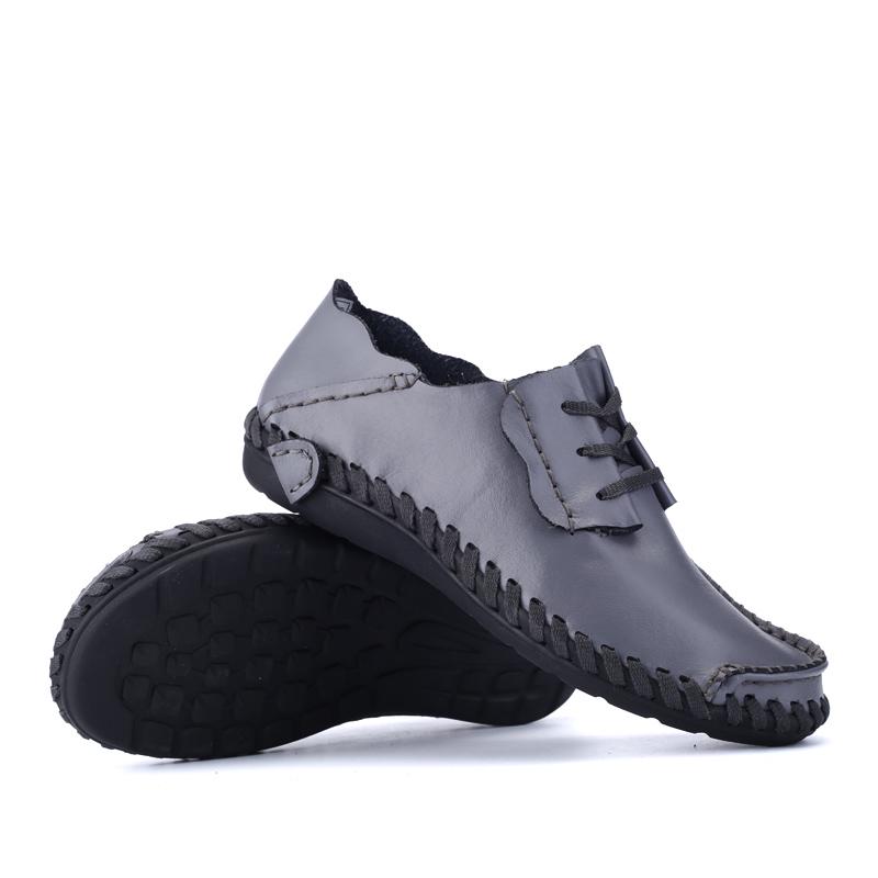 Men’s Moccasins Loafer Driving Comfort Flats Casual Lacing Plus Size Leather Shoes for Men Over Sized