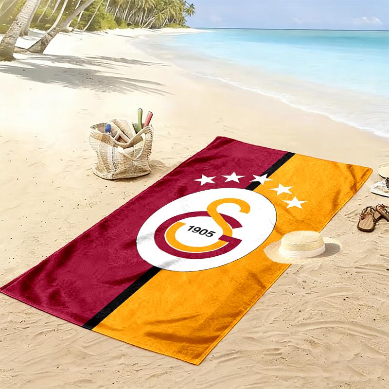 1pc Galatasaray SK Beach Towel Ideal Birthday Gift For Family, A Vibrant Beach Towel Suitable for Outdoor Activities
