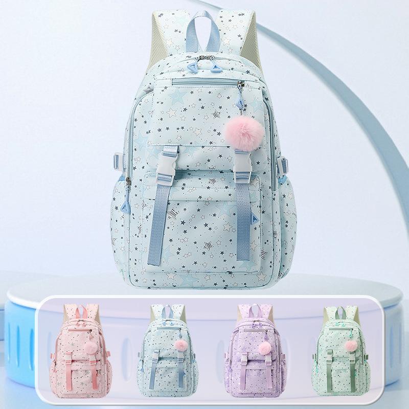 Zaino Scolastico Stampato Leggero ed Elegante per Studenti, Spaziosa Borsa a Tracolla Cartoon per Campus e Pendolarismo
