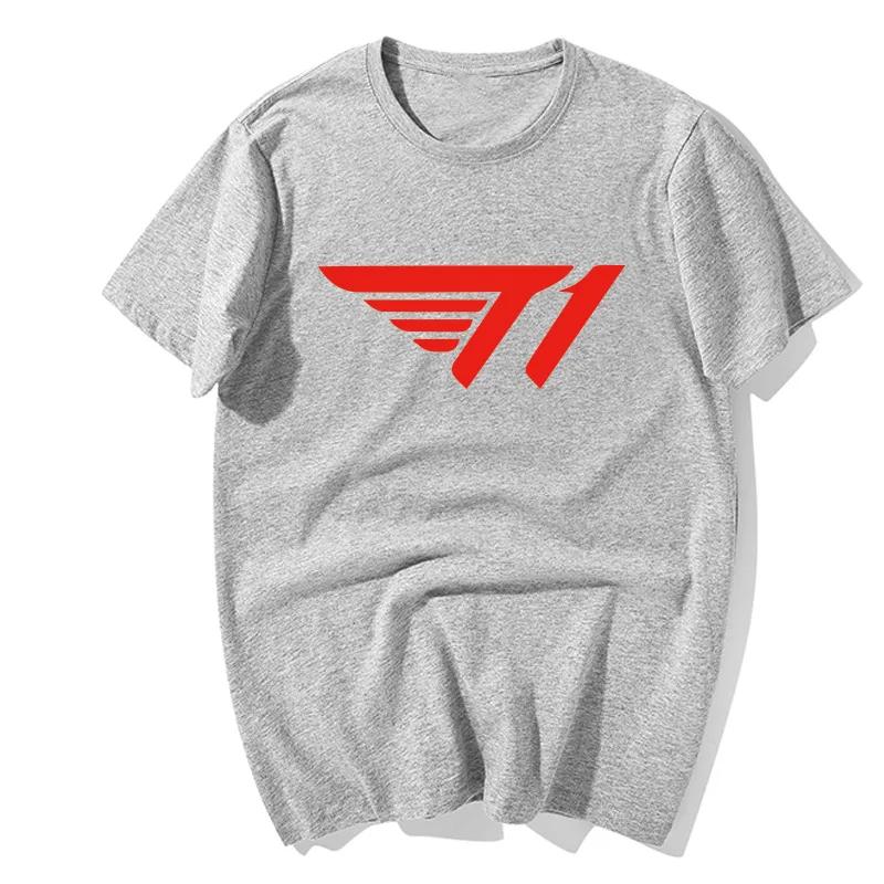 Alliance Game SKT T1 Team Uniform Faker Neues Herren- und Damen Skt1 Peripherie Kurzärmeliges Lockeres Baumwoll-T-Shirt Grafik-T-Shirts