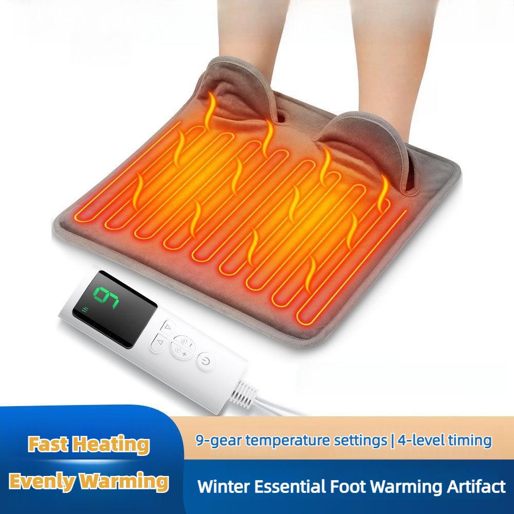 9-level Temperature Control Foot Warmer Intelligent Electric Heating Pad Fast Heating Winter Essential Foot Warming Artifact