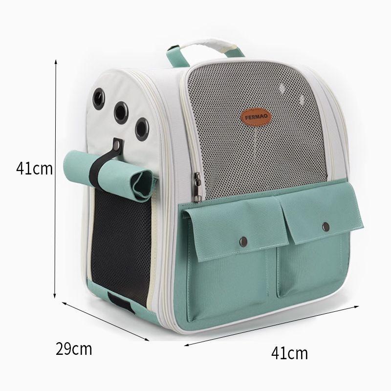 Pet Supplies Out Puppy Backpack Expandable Pet Bag Large Capacity Breathable Foldable Dog Bag Portable Cat Backpack