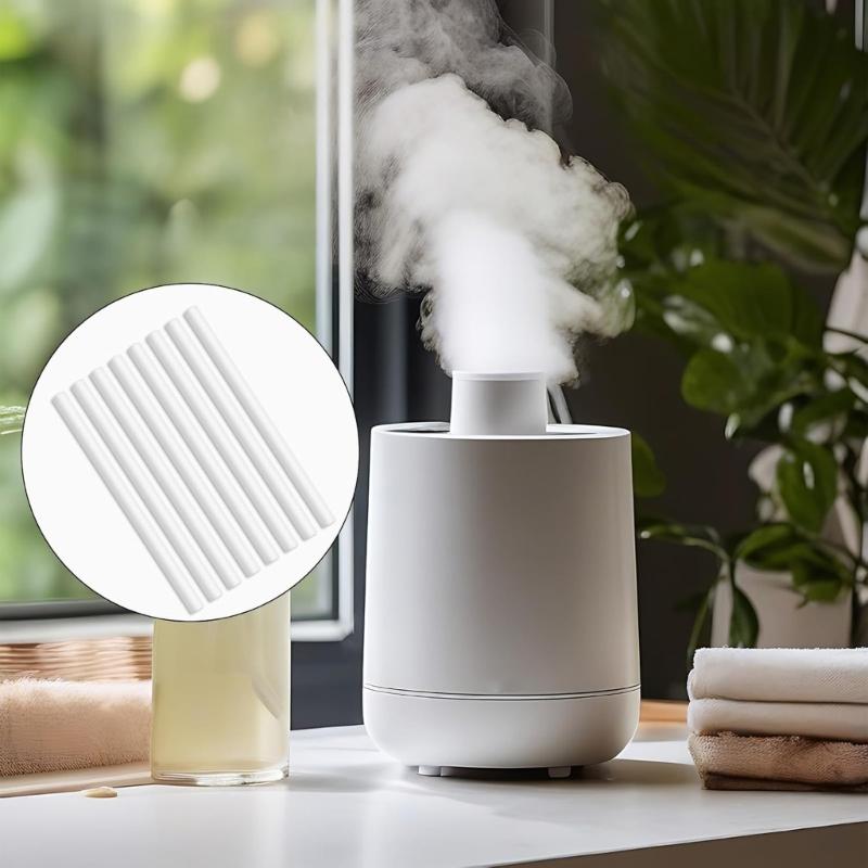 50pcs High Efficiency Cotton Wick Refills Filter Sticks for USB Mini Humidifiers Cool Mist Diffuser Replacement Wicks
