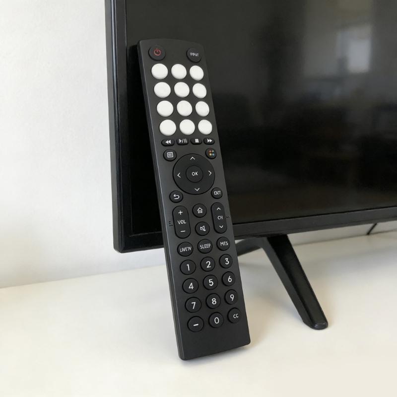 Television Accessory Remote Control for ERF2D36H Portable Ergonomic Grip Remote ABS Construction Black Easy to Use