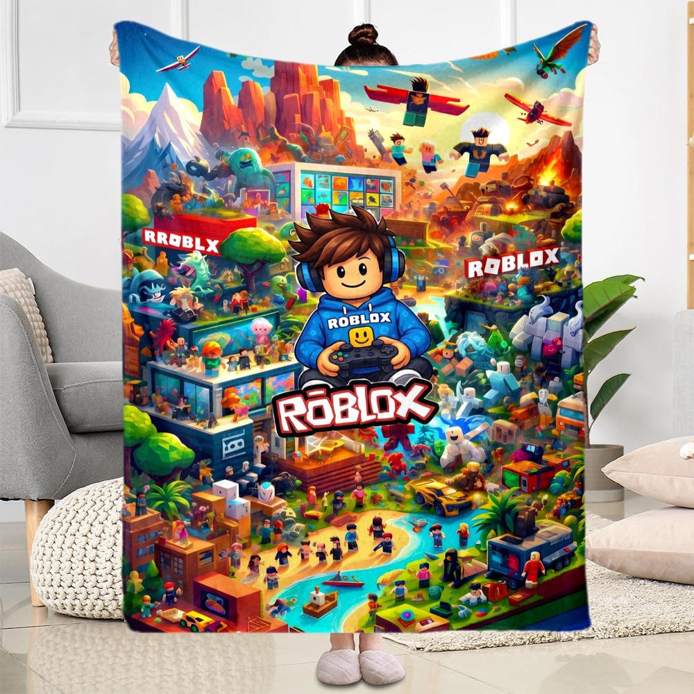 Roblox Adventure Blanket Ultrasoft Great For Sofa Chair Couch Four Seasons Multipurpose Digital Print Gifts For Family Or Friends