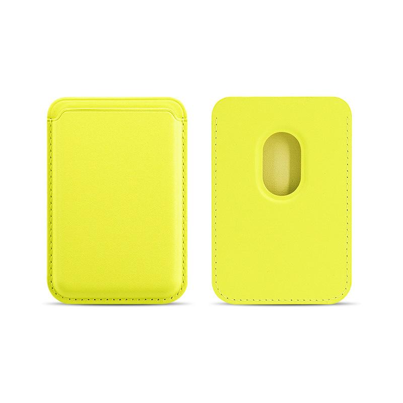 MagSafe Magnetic Card Bag Customization Logo Is Suitable for Apple 17 Leather Strong Magnetic PU Card Cover Gifts To Customize