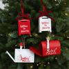 Wrought Mailbox Christmas Tree Hanging Decorations, Set of 4, Holiday Ornaments