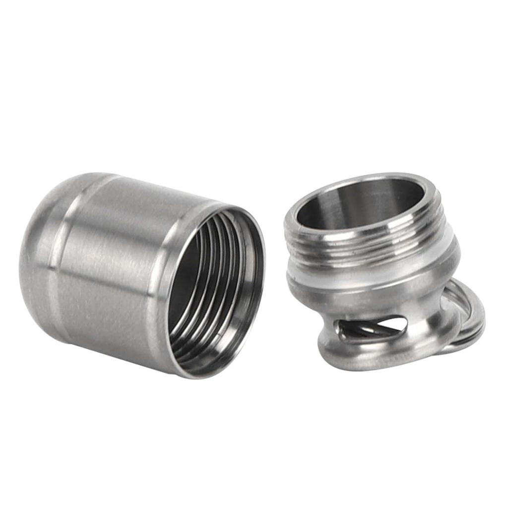 Portable Titanium Alloy Medicine Holder Waterproof Warehouse Mini Pill Storage BottleS