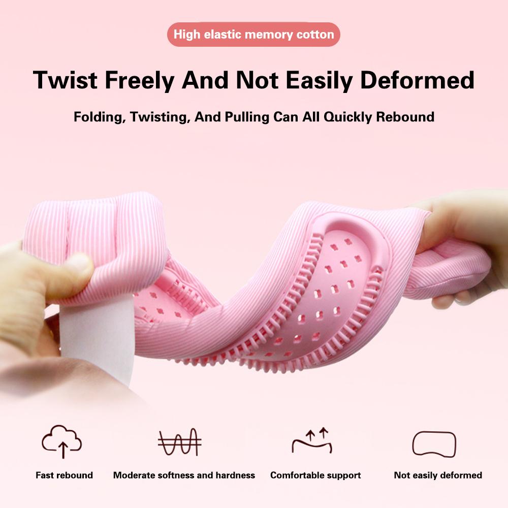 Hollowing Out Breathable Neck Brace Sponge Prevent Bowing Neck Tilted Forward Relieves Pain Cervical Pressure Soft Neck Support
