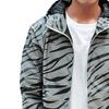 Hooded Fluorescent Men Windbreaker Casual Reflective Hip Hop Jacket Coat Male Clothing