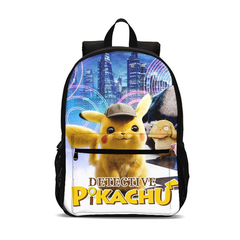 2026 New Pokemon Pikachu Kids Backpack, Creative Primary School Student Bookbag, Lightweight Anti-Lordosis Backpack for Children
