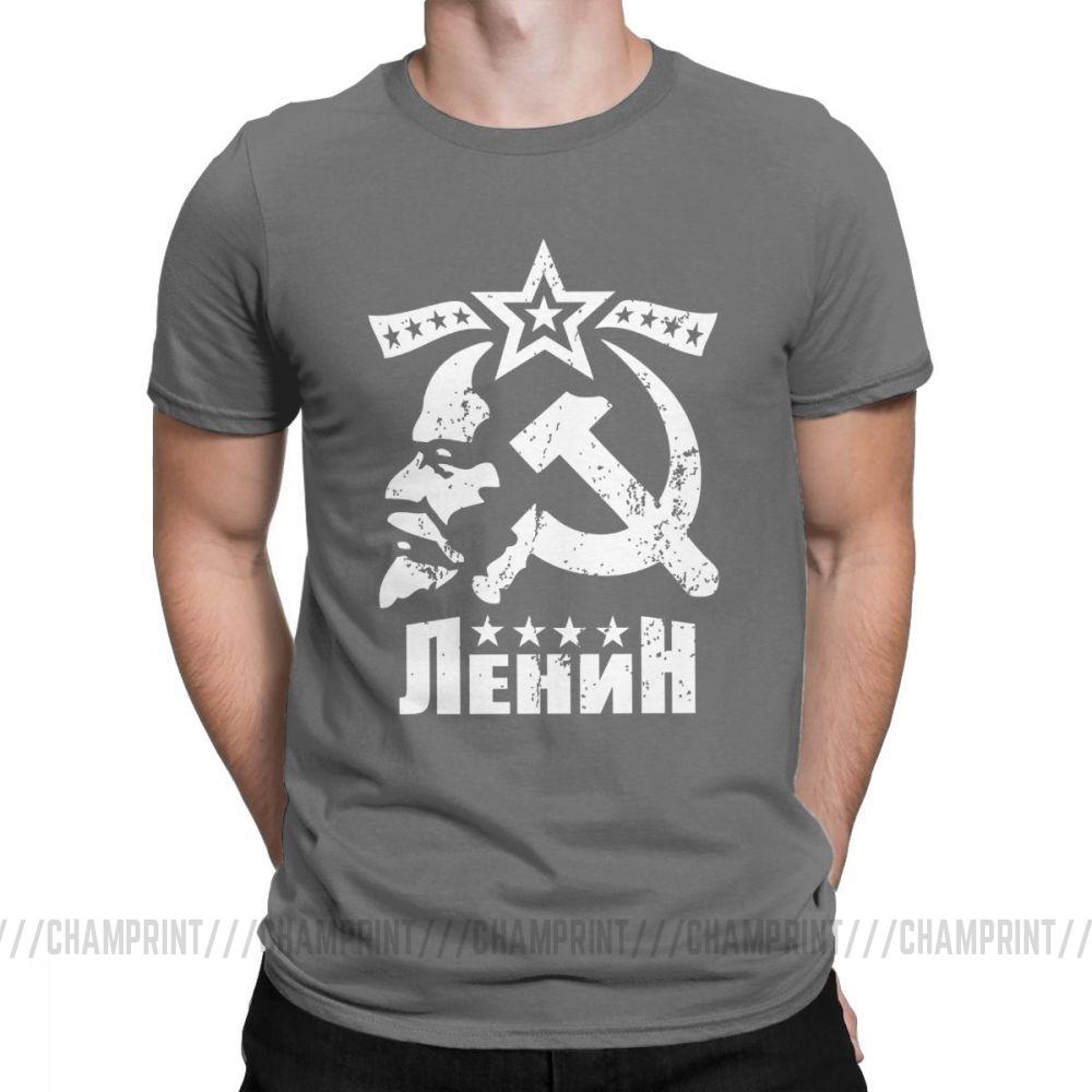 Vladimir Ilyich Lenin Mens T Shirts CCCP USSR TShirt Bolshevik Revolution Clothes Communism Marxism Socialism Tee Shirt