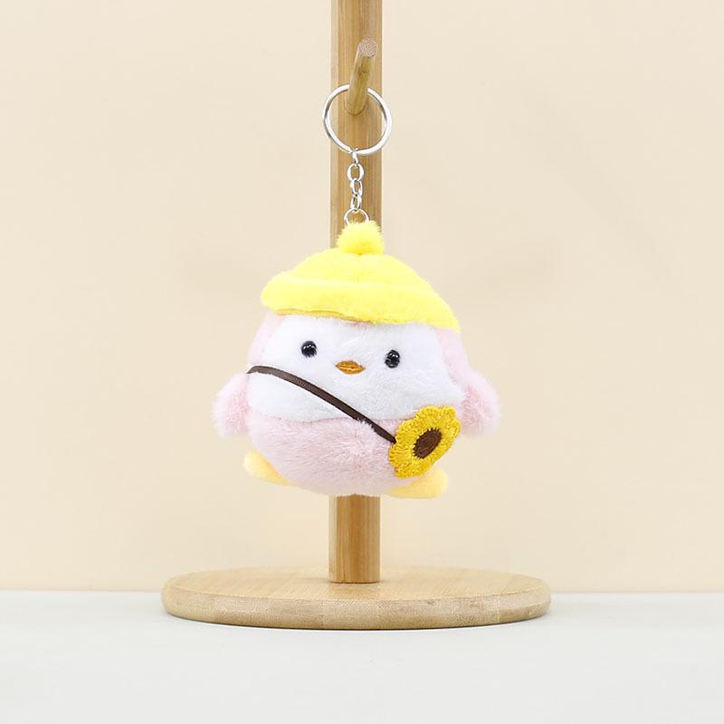 

Endearing Plush Penguin Toy Keychain Soft Grey Pink Blue Colors Great Collectors For Red Penguin