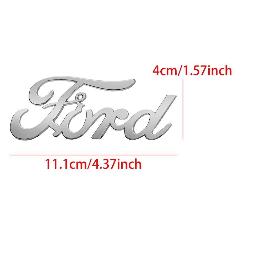 QAGQ8 For Ford Focus Mustang Ranger Fusion Mondeo MK3 MK4 Kuga ST ABS Car Rear Trunk Letter Emblem Sticker Decoration Auto Accessories