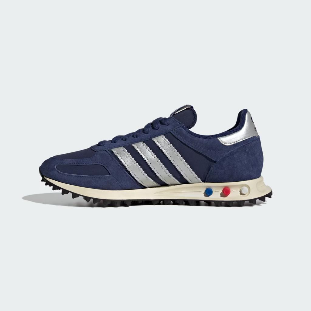 JR7171 Adidas Originals LA Trainer OG Dark Blue Silver Metallic Off White (Men's