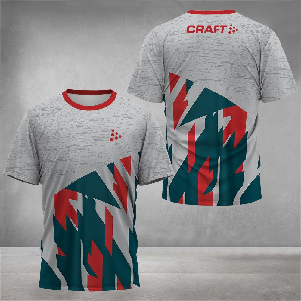 Men Fashion Short Sleeve 3d Print T Shirt Round Neck Summer Plus Size Tees