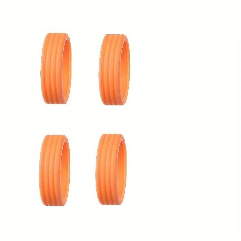 

4/8PCS Захист багажних коліс Силіконові колеса Caster Shoes Дорожня валіза для багажу Зниження шуму Чохли на колеса Аксесуари 4pcs помаранчевий