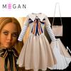 Dress Cosplay M3gan Set Girlsladylik Outfit Party Costume Bag Cloak Daily Fans