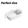 3Pcs Air Fryer Mold Set Multi‑Function Rectangular Baking Tray for Brownie Cake Toast Bread Loaf, Easy Demold & Clean