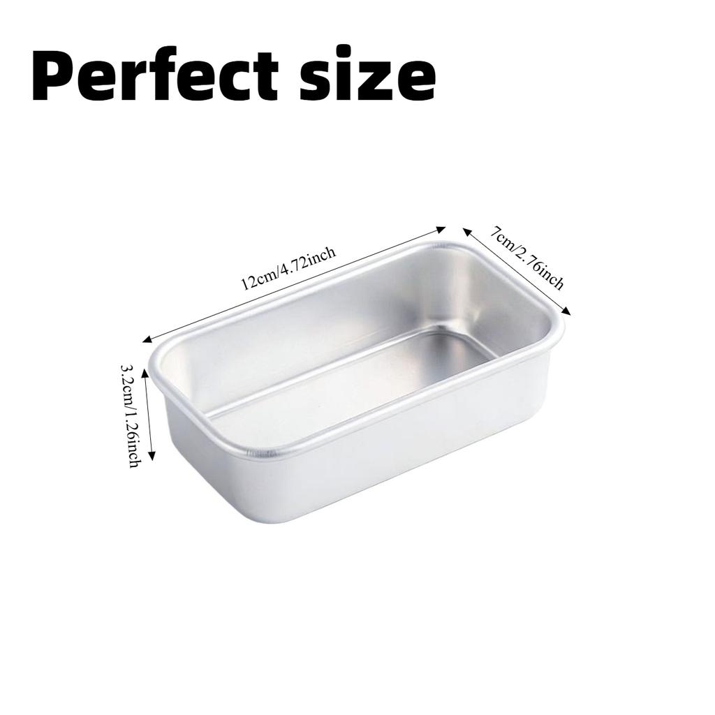 3Pcs Air Fryer Mold Set Multi‑Function Rectangular Baking Tray for Brownie Cake Toast Bread Loaf, Easy Demold & Clean