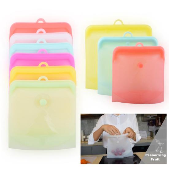 500/1000/1500ML Food Fresh-keeping Bag Vacuum Airtight Reusable Water Heating High Temperature Resistant Date Display Seafood Vegetable Soup
